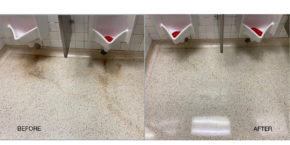 Restore Urine Stained Terrazzo Bathroom Floors