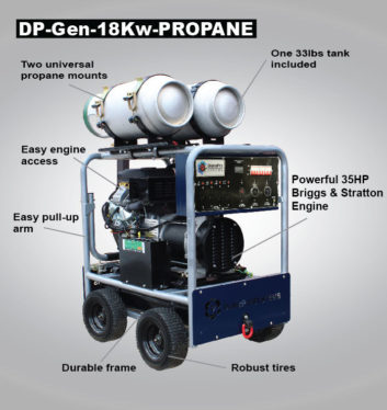 DP Gen 18 Kw Propane call out 01